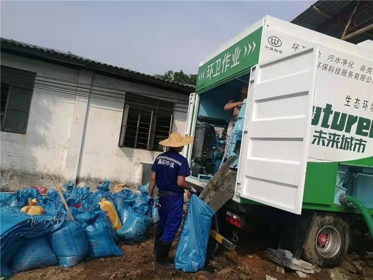 辉县工业污泥压干处理